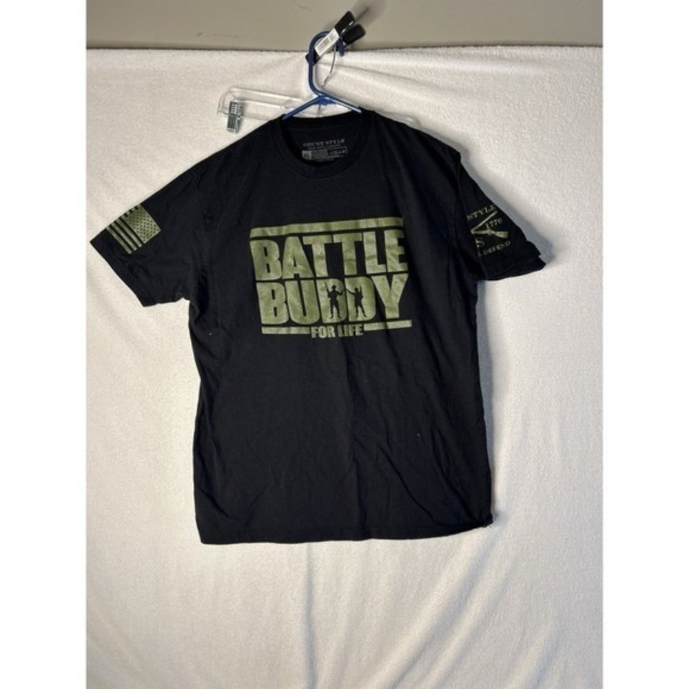 Grunt Style Men's Black T Shirt Sz XL Battle Buddy For Life